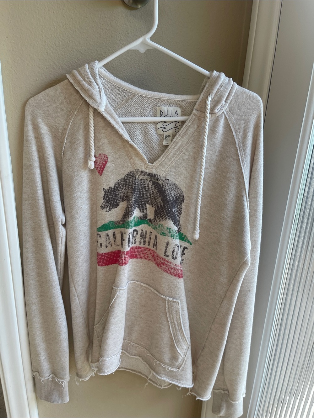 Billabong California Love Cream Hoodie Sweater